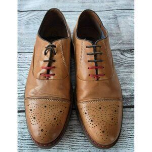 Stafford Genuine Leather 8M Leather Upper Balance Man Made Men's Shoes Tan